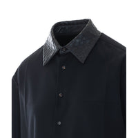 Bottega Veneta Women Shirt With Intrecciato Detail Collar