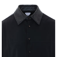 Bottega Veneta Women Shirt With Intrecciato Detail Collar