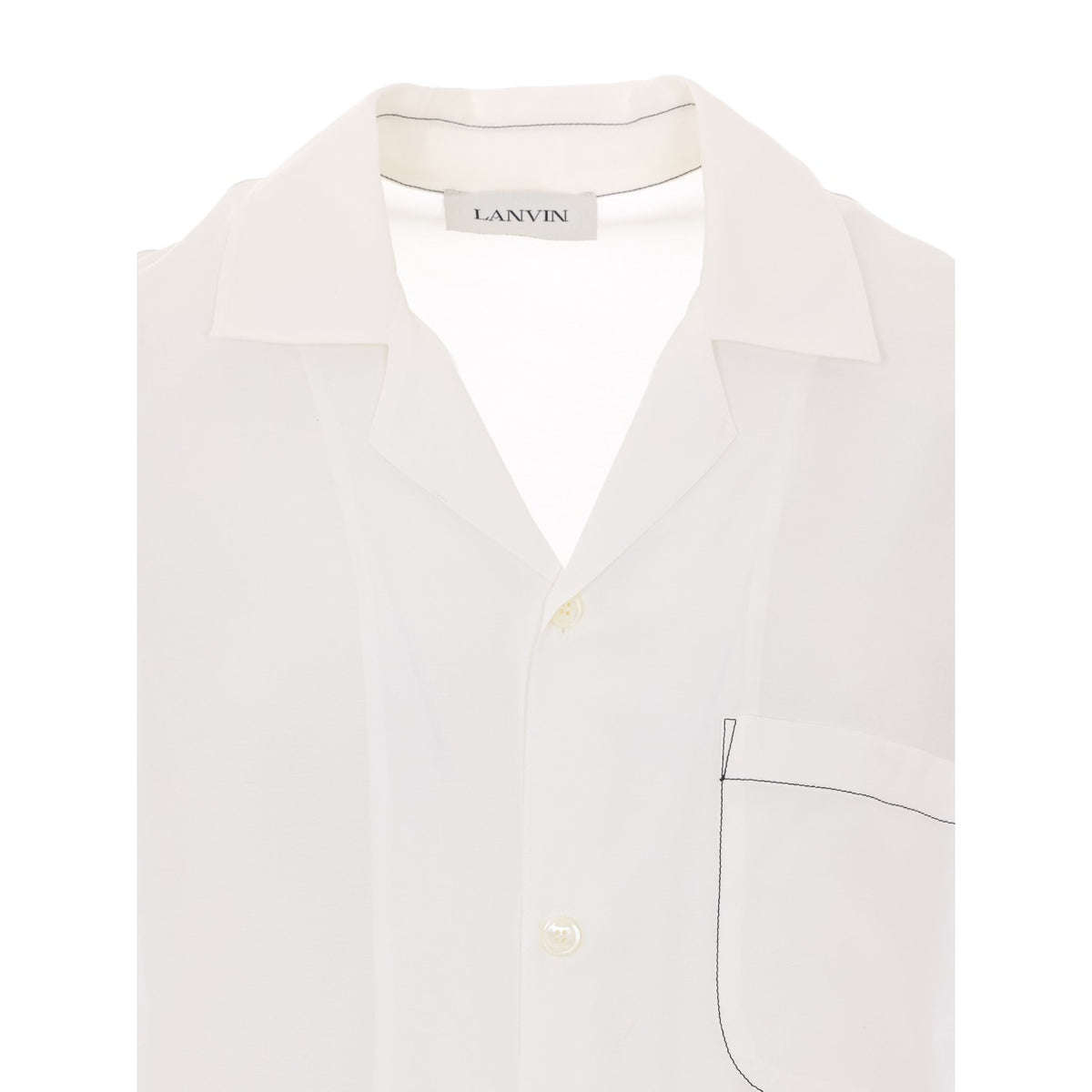 Lanvin Men Shirt With Mother And Daughter Print On The Back