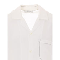Lanvin Men Shirt With Mother And Daughter Print On The Back