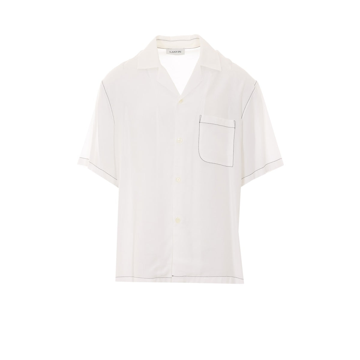 Lanvin Men Shirt With Mother And Daughter Print On The Back