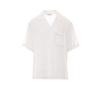 Lanvin Men Shirt With Mother And Daughter Print On The Back