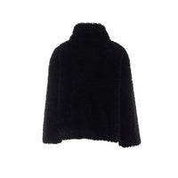 Herno Women Short Jacket Touch Fur Curly Effect