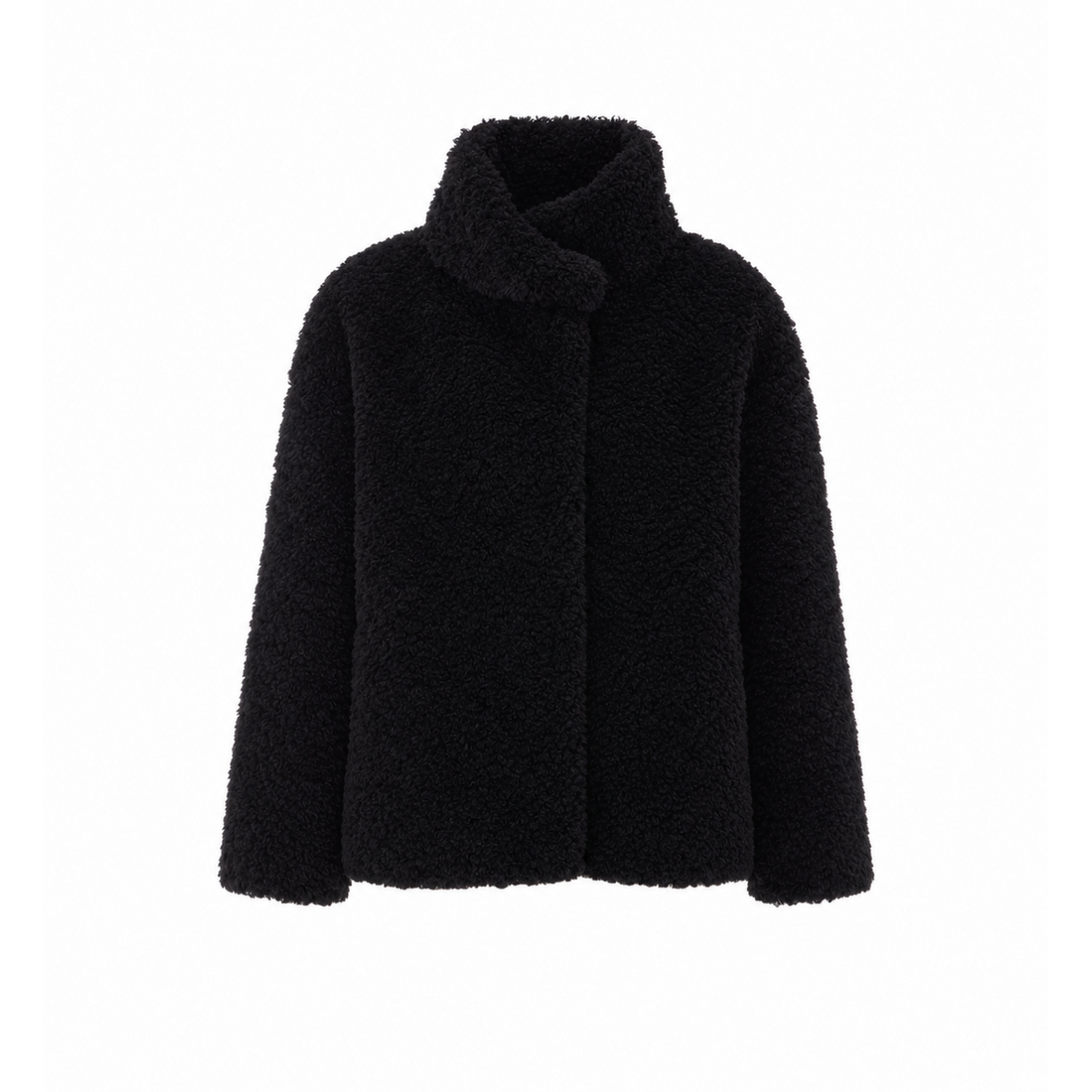 Herno Women Short Jacket Touch Fur Curly Effect