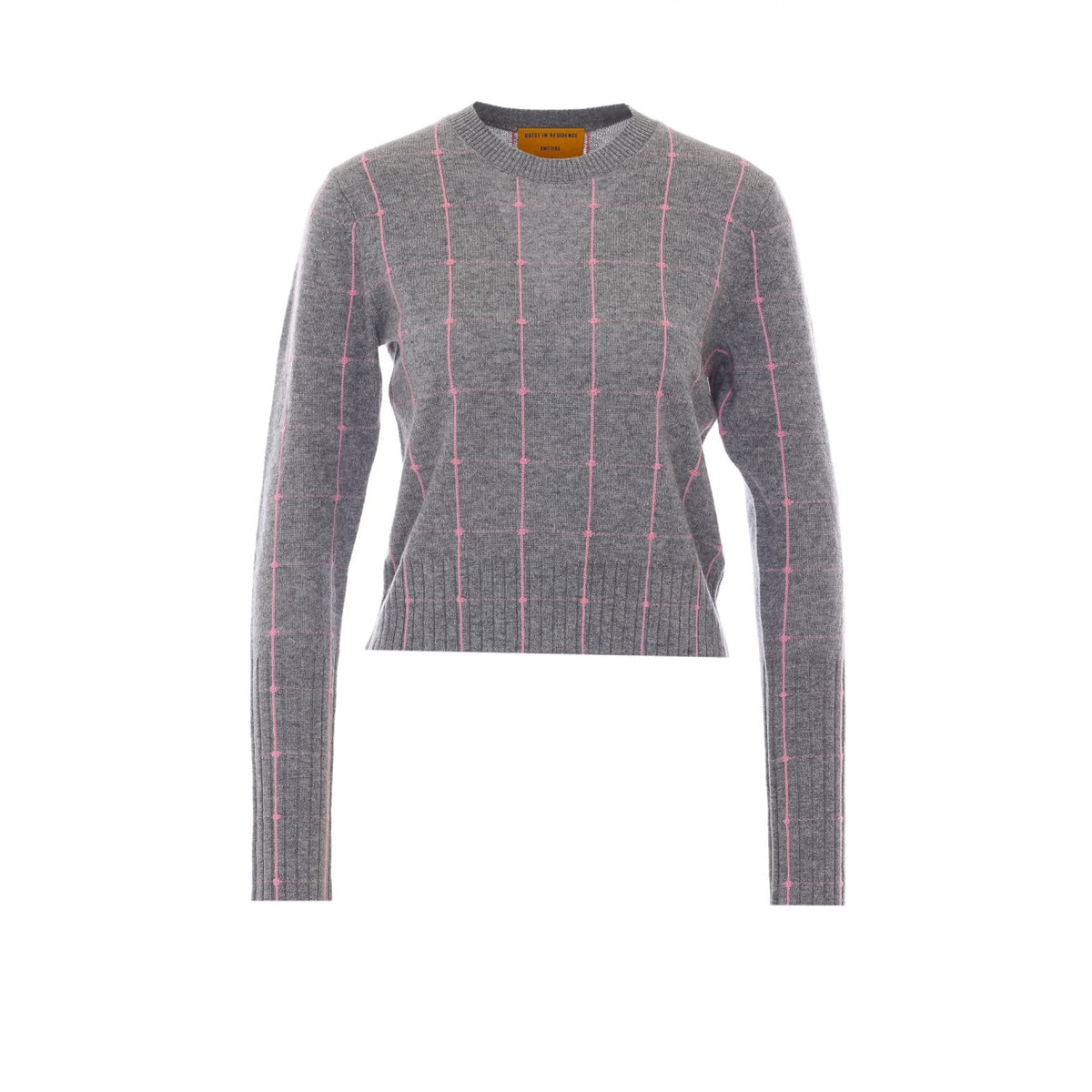 Guest In Residence Women Shrunken Checker Sweater