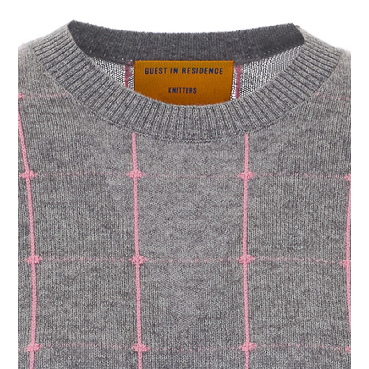 Guest In Residence Women Shrunken Checker Sweater