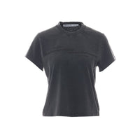 Alexander Wang Alexander Wang Women Shrunken Mirrored Logo T-Shirt