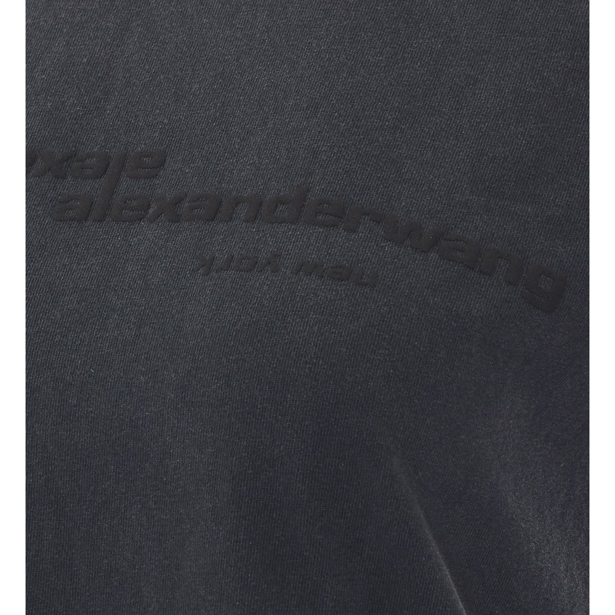 Alexander Wang Alexander Wang Women Shrunken Mirrored Logo T-Shirt