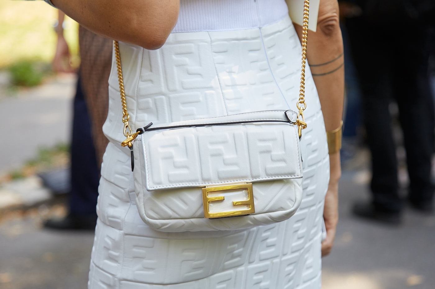 White Handbag 