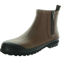 Zip Up Rain Boot Womens Zipper Rubber Rain Boots 9 Medium Sable