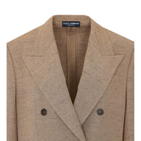 Dolce&Gabbana Women Sicily Double-Breasted Blazer Tweed Effect