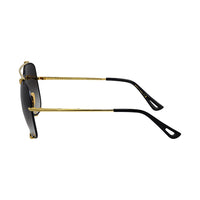 TALON DT 23007-A-BLK-GLD-62-Z Unisex Aviator Sunglasses