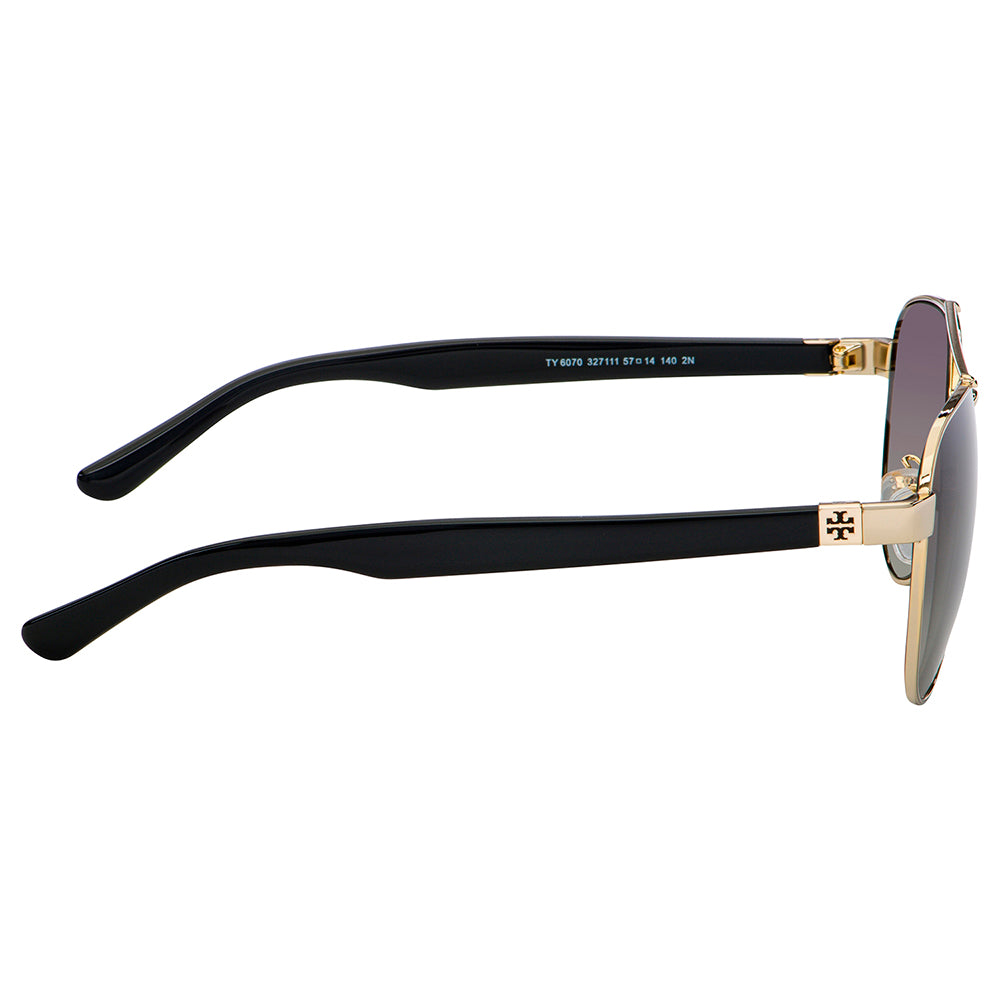 Tory Burch TY 6070 327111 57mm Womens Aviator Sunglasses