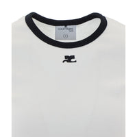Courreges Women Signature Contrast T-Shirt