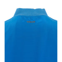 Versace Women Silk-Poplin Zip Blouson With Versace Logo Embroidery