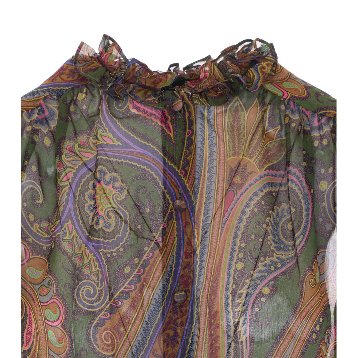 Etro Women Silk Shirt With Paisley Piazzata Degrade' Print