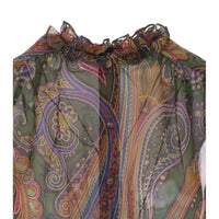Etro Women Silk Shirt With Paisley Piazzata Degrade' Print