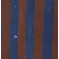 Fendi Fendi Men Silk Short Sleeves Shirt With Pequin Stripes