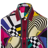 Versace Versace Women Silk Twill Teatro Print Shirt