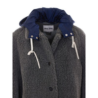 Miu Miu Women Single Breasted Fleece Coat