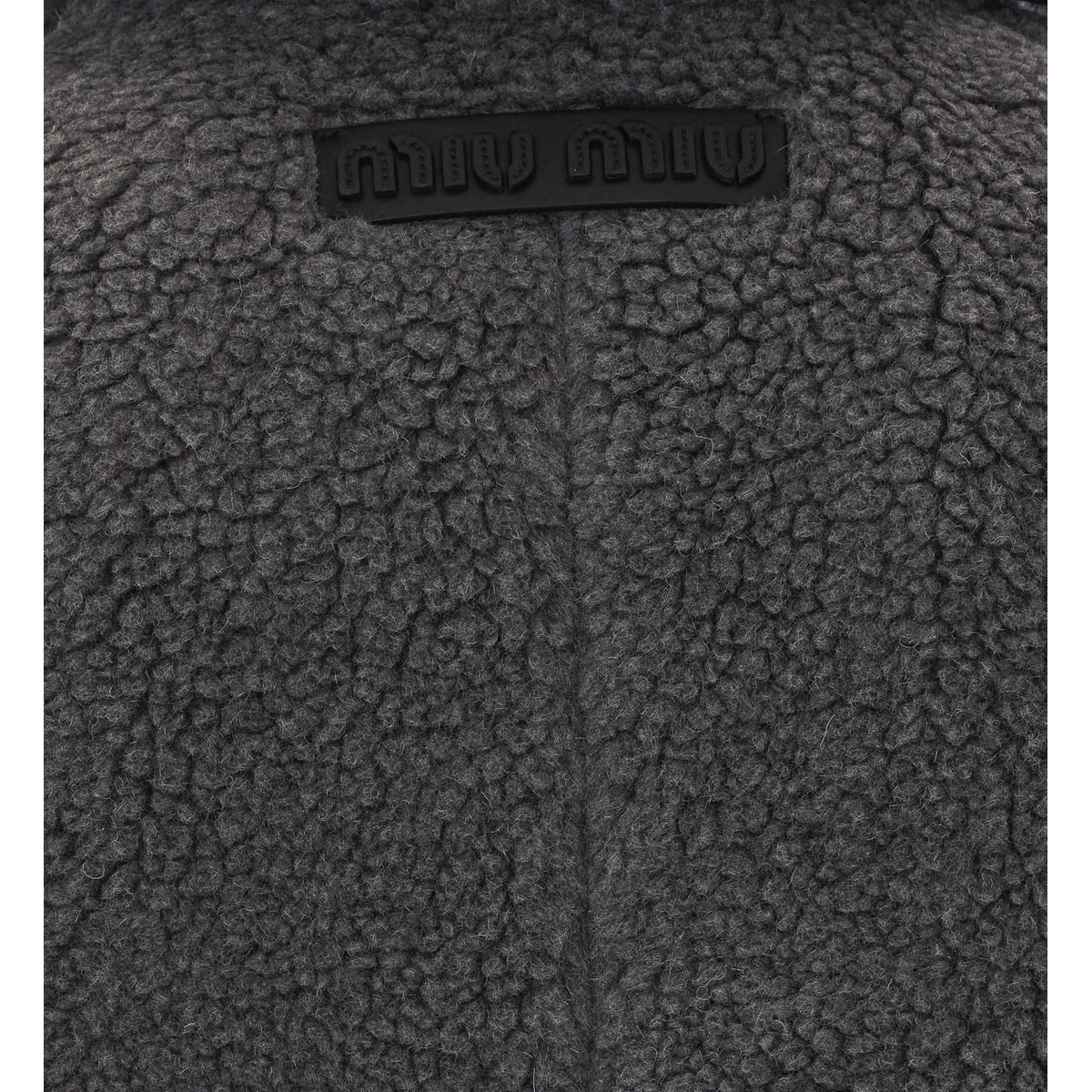 Miu Miu Women Single Breasted Fleece Coat