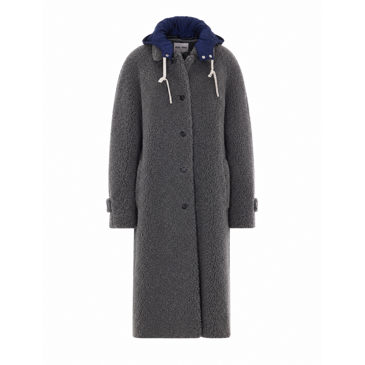 Miu Miu Women Single Breasted Fleece Coat