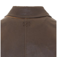 Miu Miu Women Single-Breasted Overcoat In Double Wool And Mutton