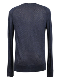 Gianfranco Ferre PICCO MA Navy Blue Lightweight Cotton Blend Mens T-Shirt-