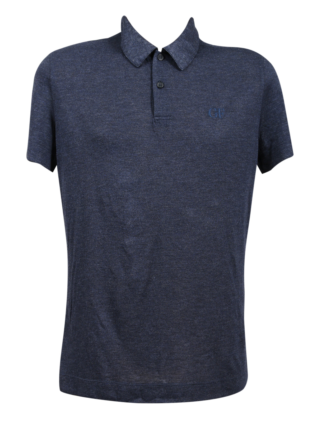 Gianfranco Ferre POLO GG Light Grey Lightweight Cotton Blend Mens T-Shirt-XS