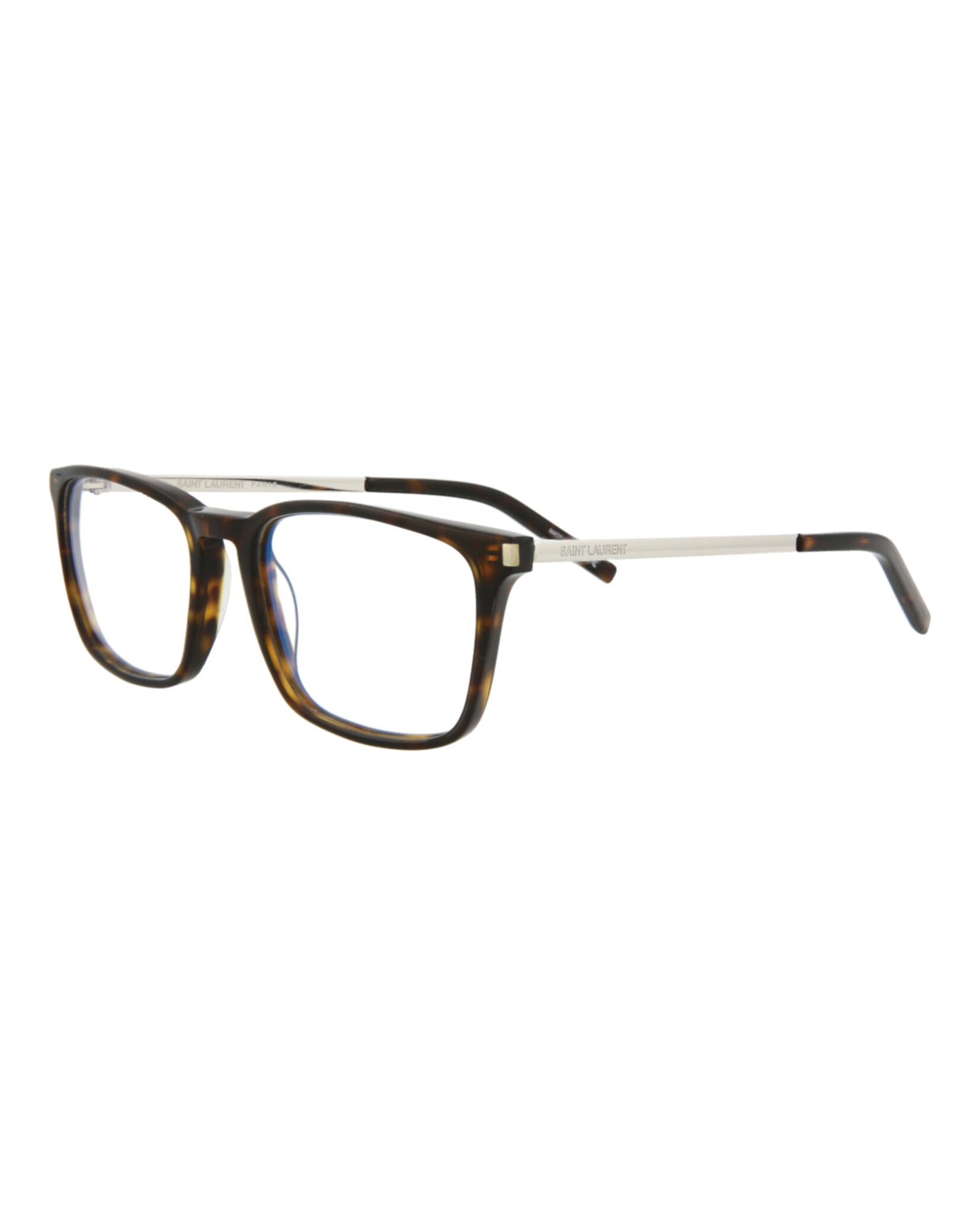 Saint Laurent Saint Laurent Mens  Shiny Dark Havana Fashion Designer Eyewear