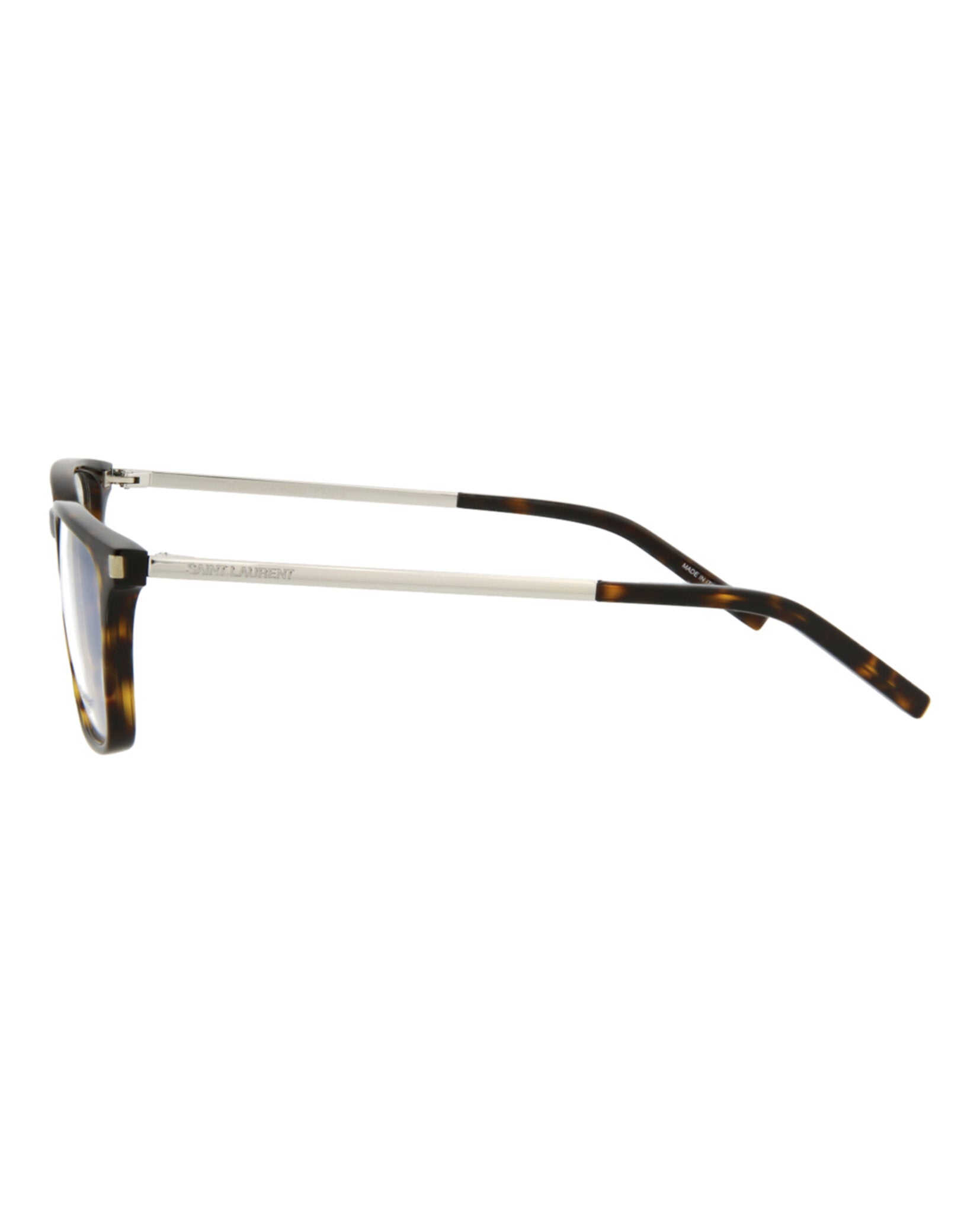 Saint Laurent Saint Laurent Mens  Shiny Dark Havana Fashion Designer Eyewear