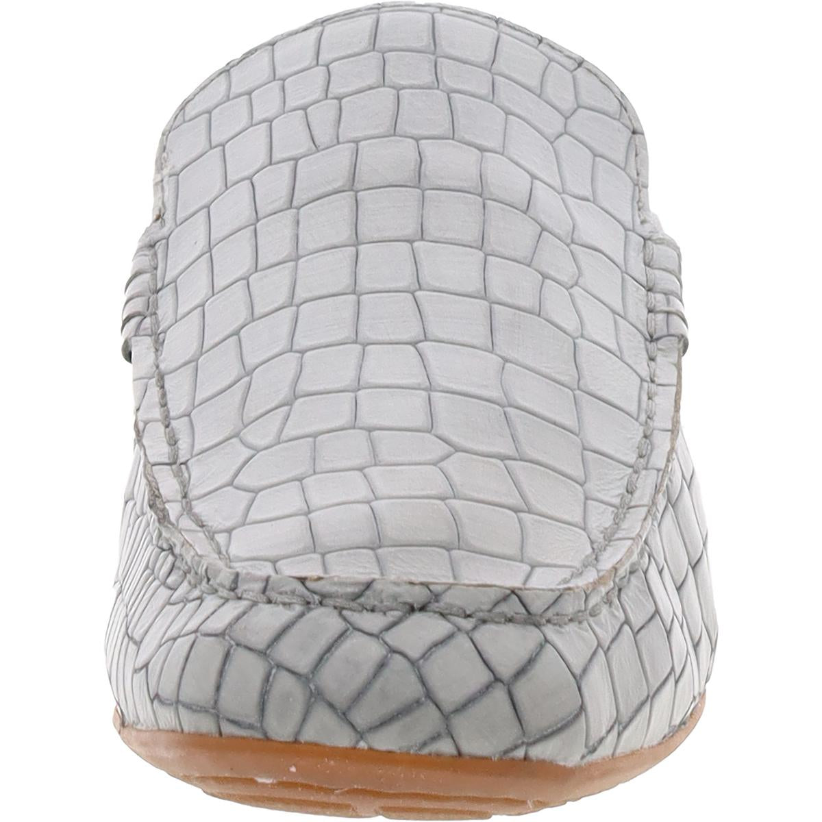 CAPRICORN Womens Embossed Leather Mules