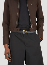 Saint Laurent Men Ysl Plaque Belt