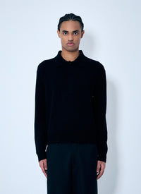 Saint Laurent Men Wool Polo Shirt