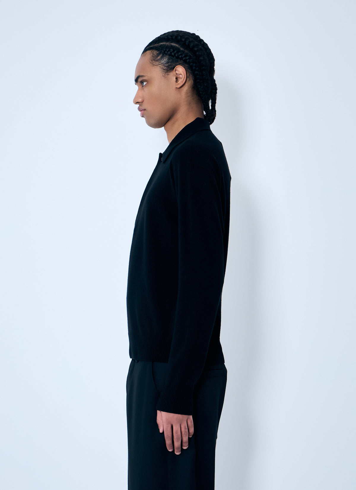 Saint Laurent Men Wool Polo Shirt