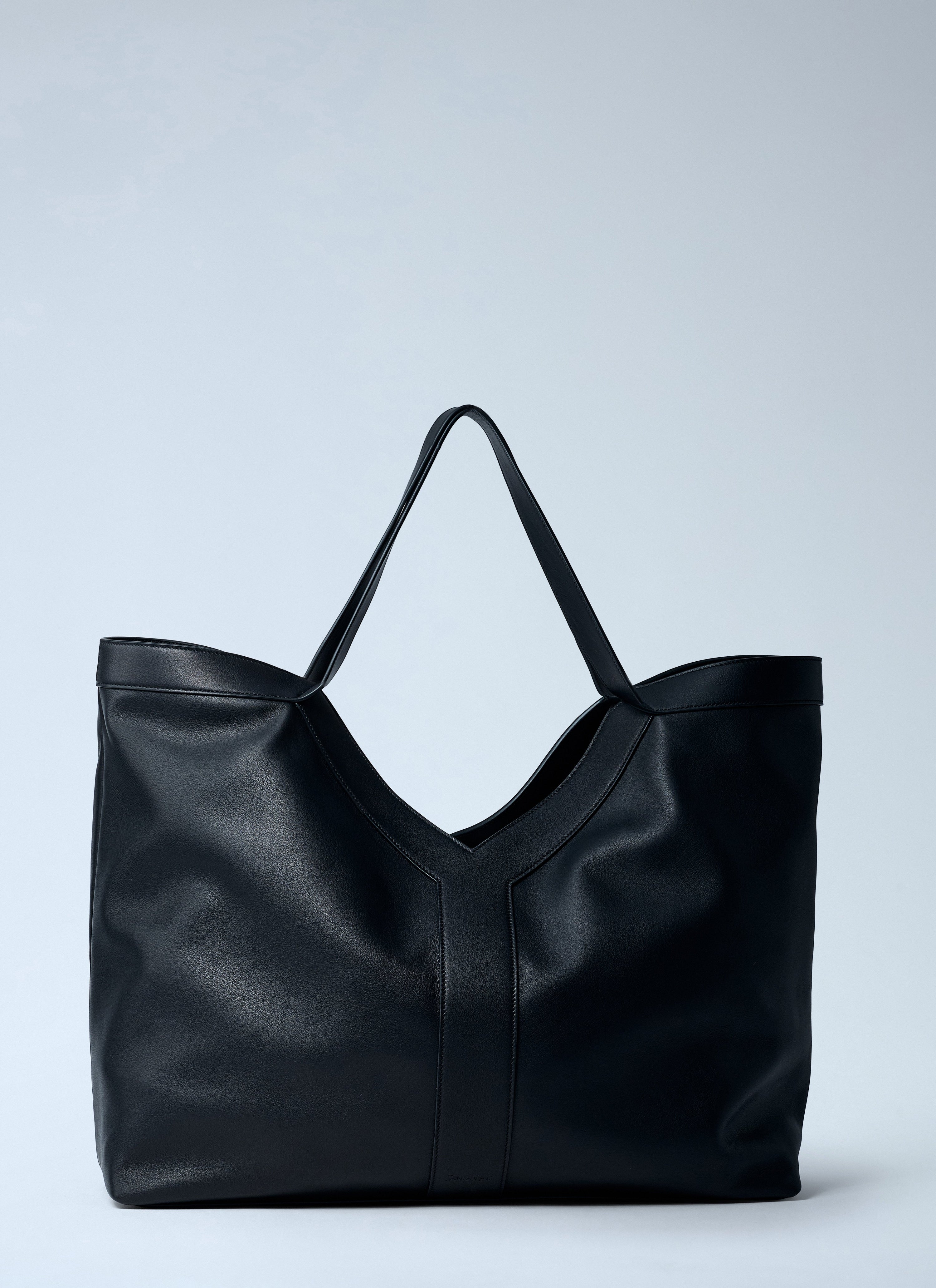 Saint Laurent Saint Laurent Men Large Y-Shaped Leather Tote Bag