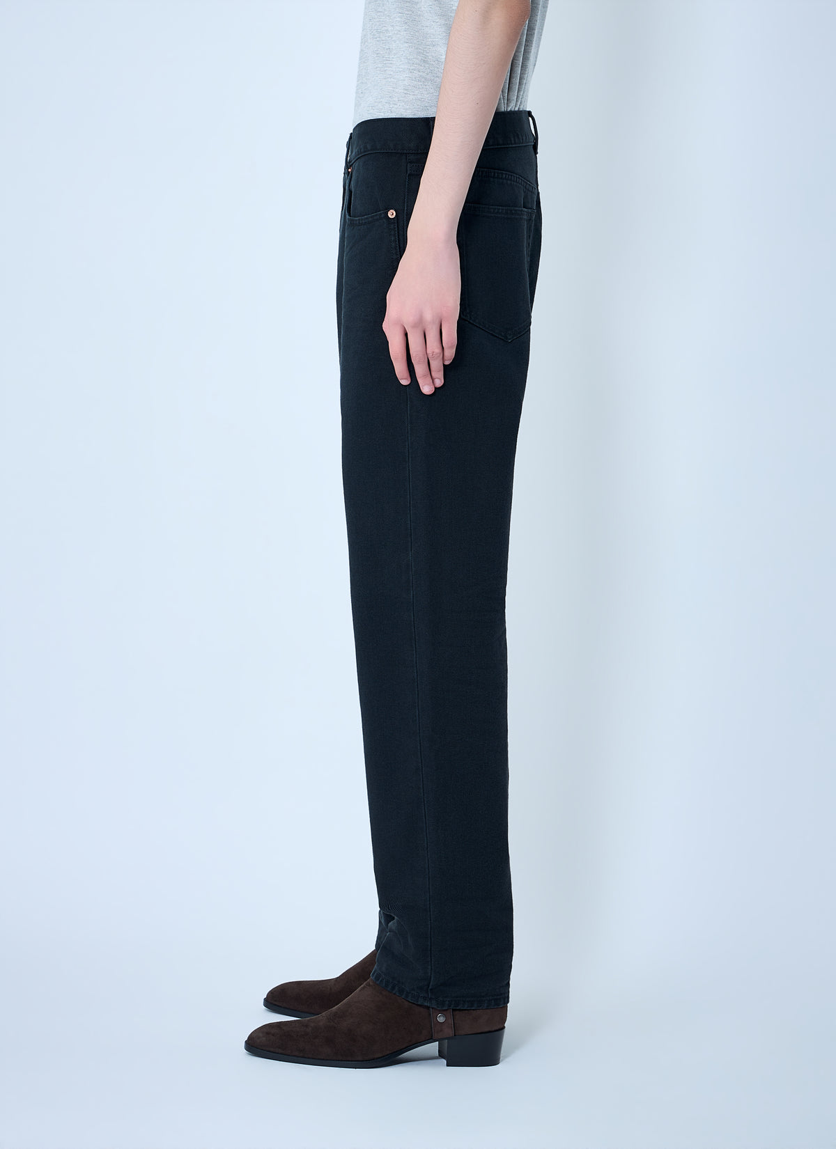 Saint Laurent Men Loose Straight Denim Pants
