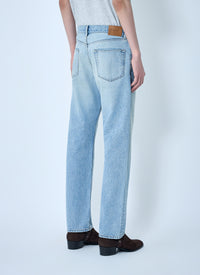 Saint Laurent Men Loose Straight Mid-Rise Jeans