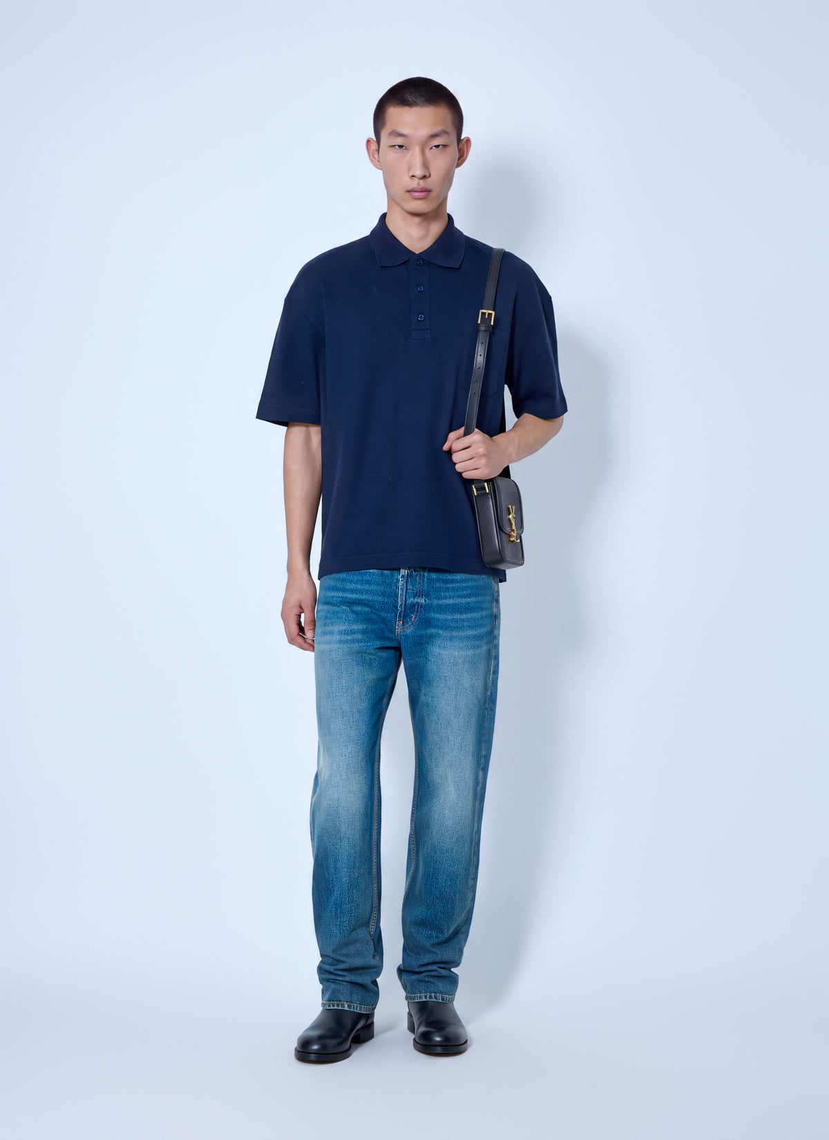 Saint Laurent Men Loose Straight Jeans
