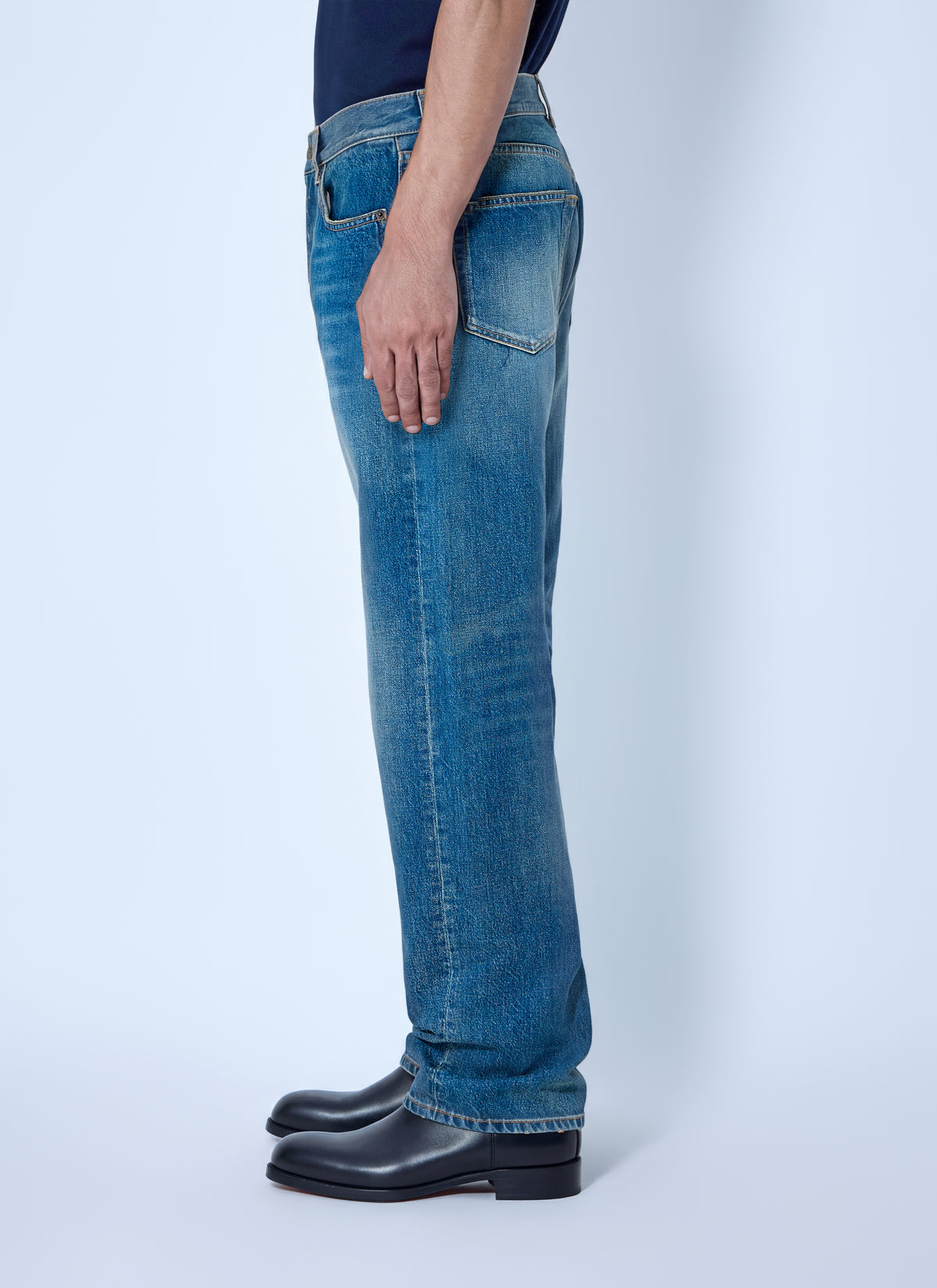 Saint Laurent Men Loose Straight Jeans