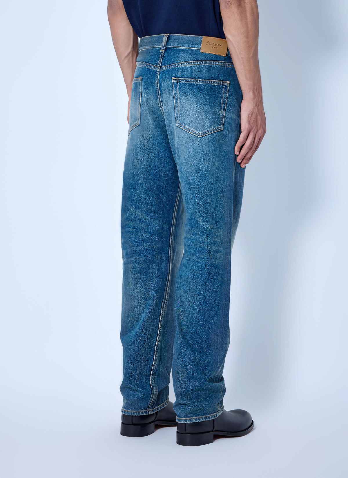 Saint Laurent Men Loose Straight Jeans