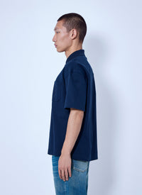 Saint Laurent Men Cassandre Polo In Cotton Piqué