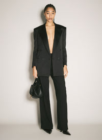 Saint Laurent Women Silk Tuxedo Blazer