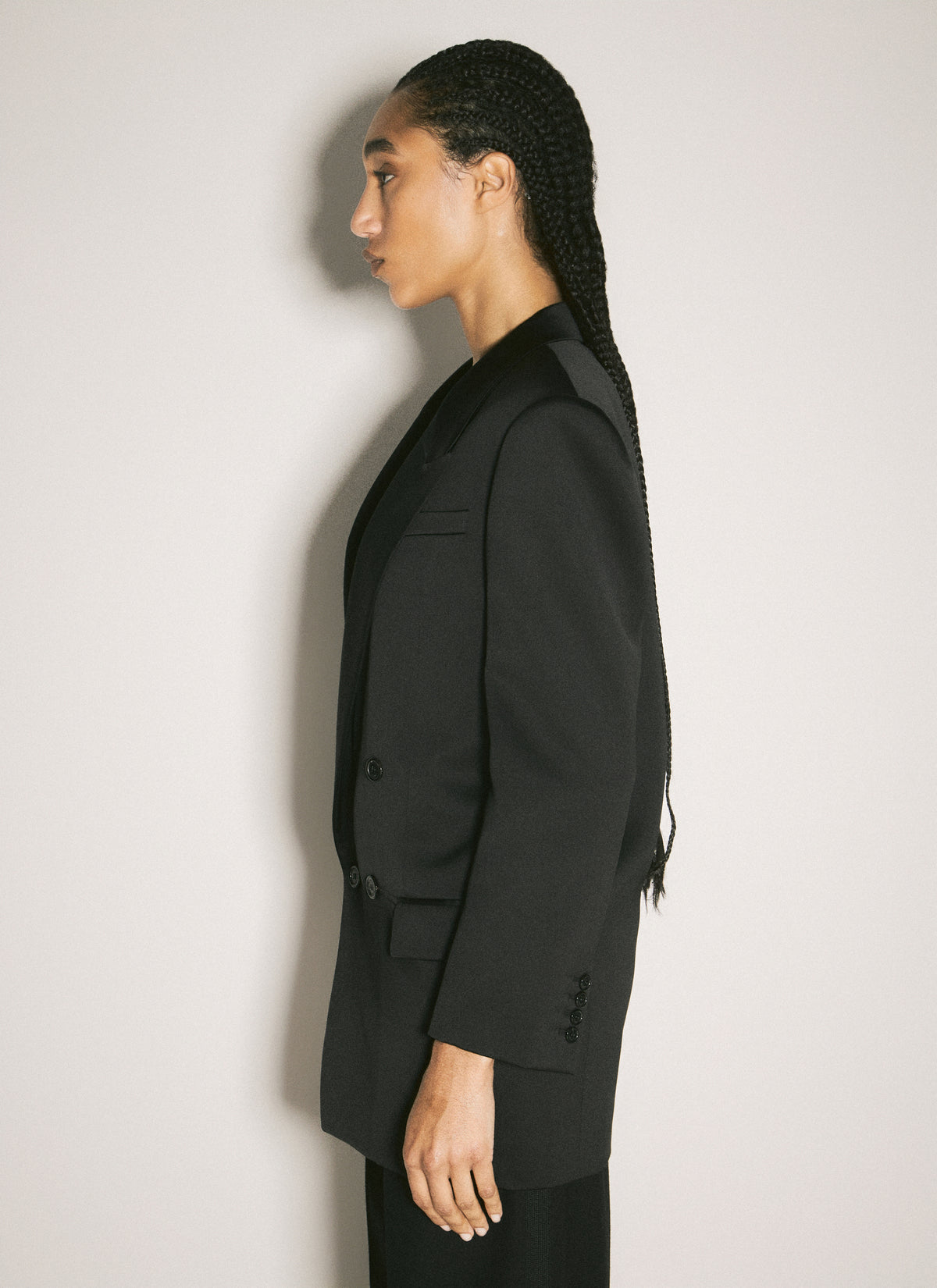 Saint Laurent Women Silk Tuxedo Blazer