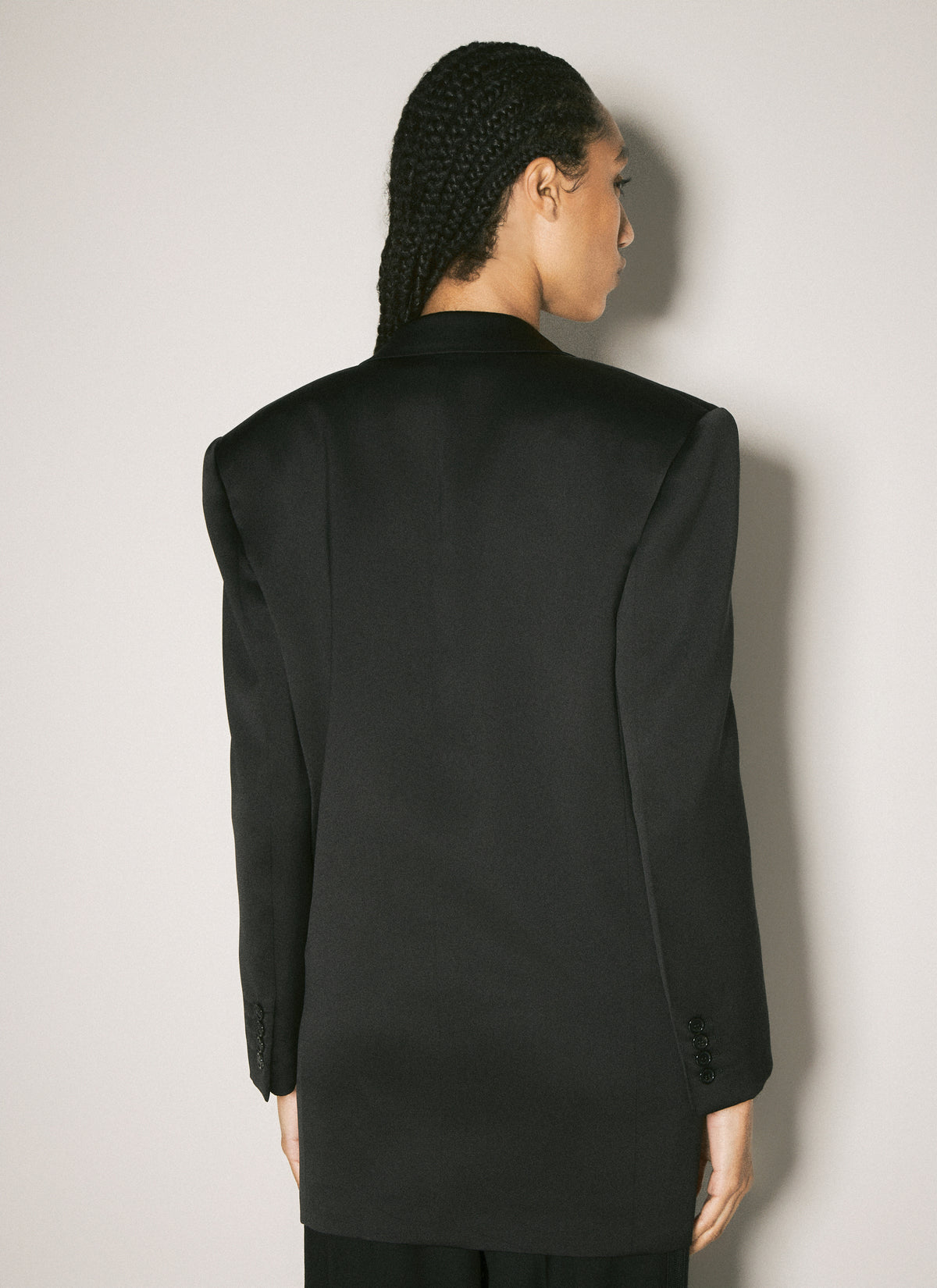 Saint Laurent Women Silk Tuxedo Blazer