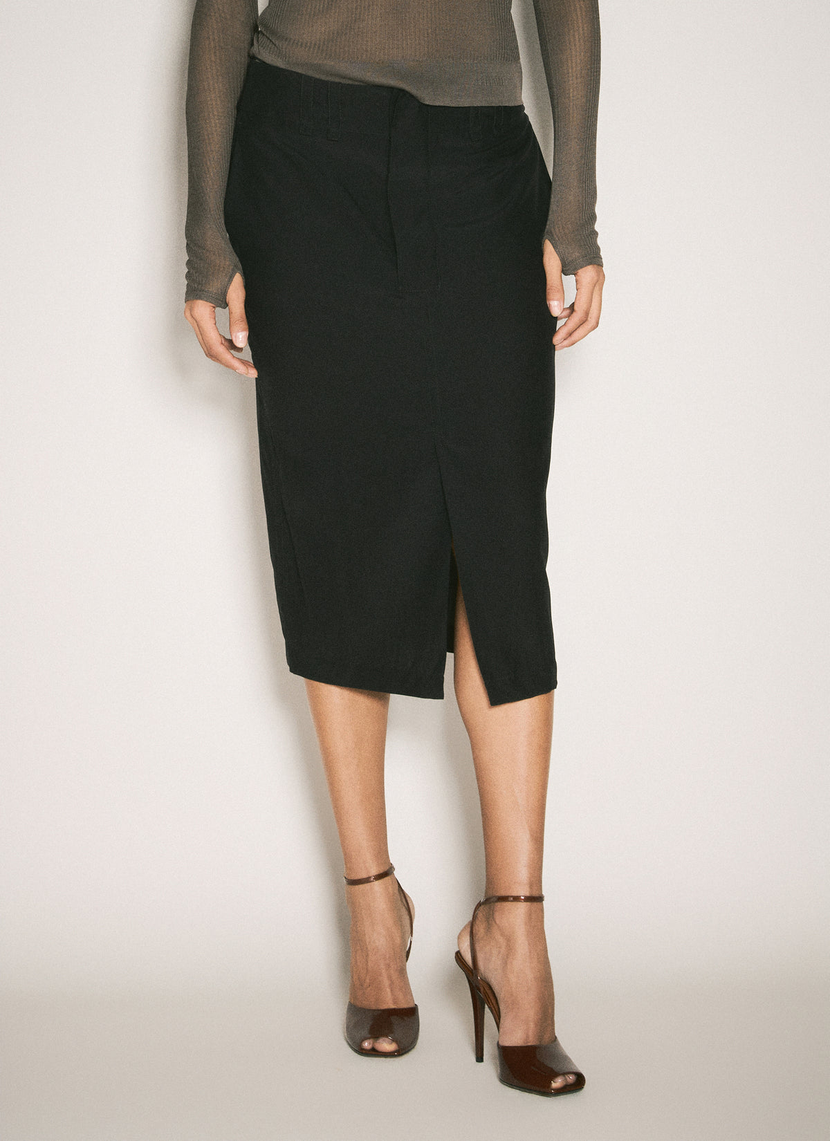 Saint Laurent Saint Laurent Women Silk Pencil Skirt