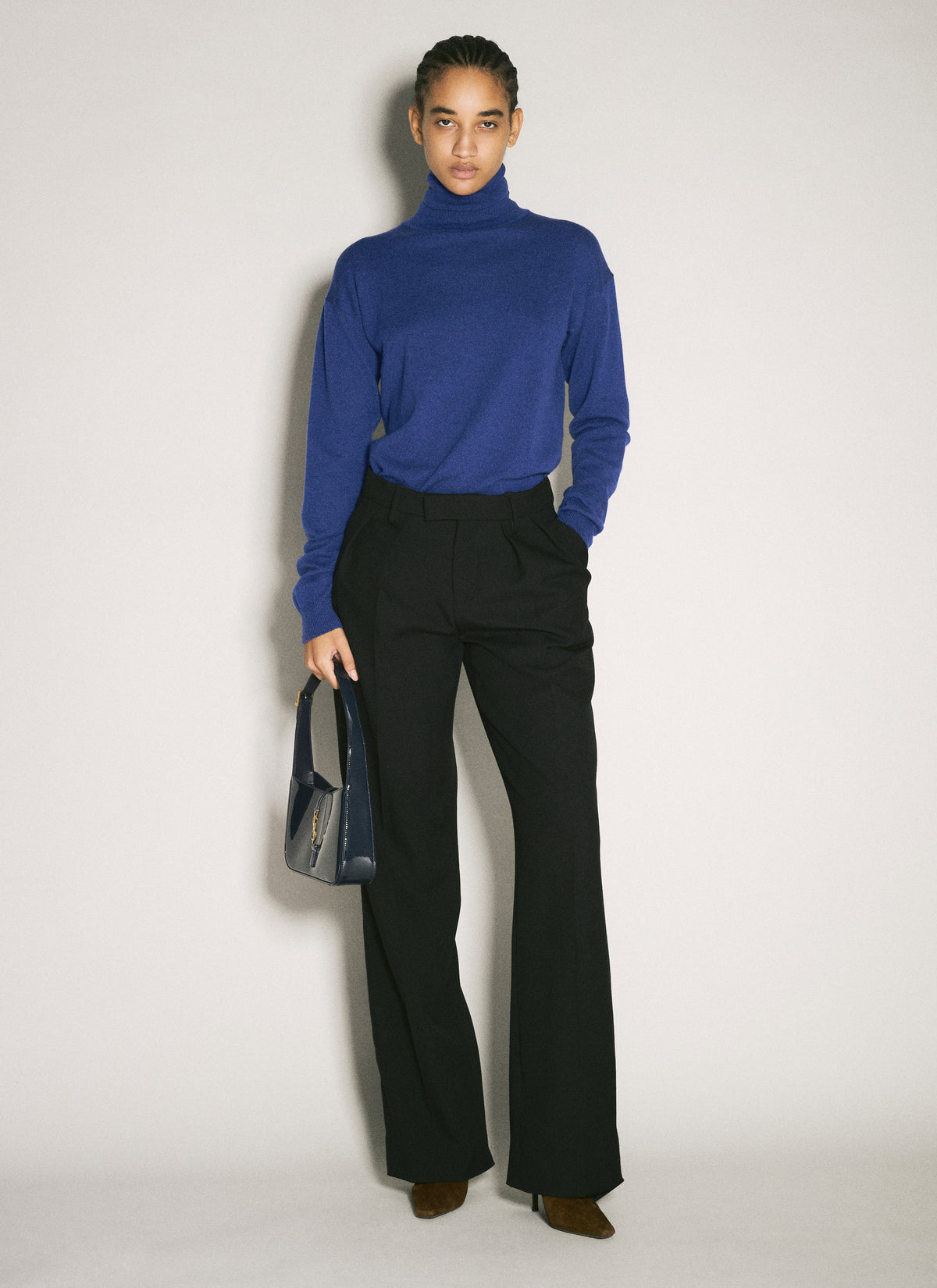 Saint Laurent Saint Laurent Women Turtleneck Garter Sweater