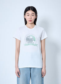 Saint Laurent Saint Laurent Women Logo Motif T-Shirt