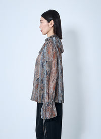 Saint Laurent Saint Laurent Women Paisley Silk Georgette Blouse