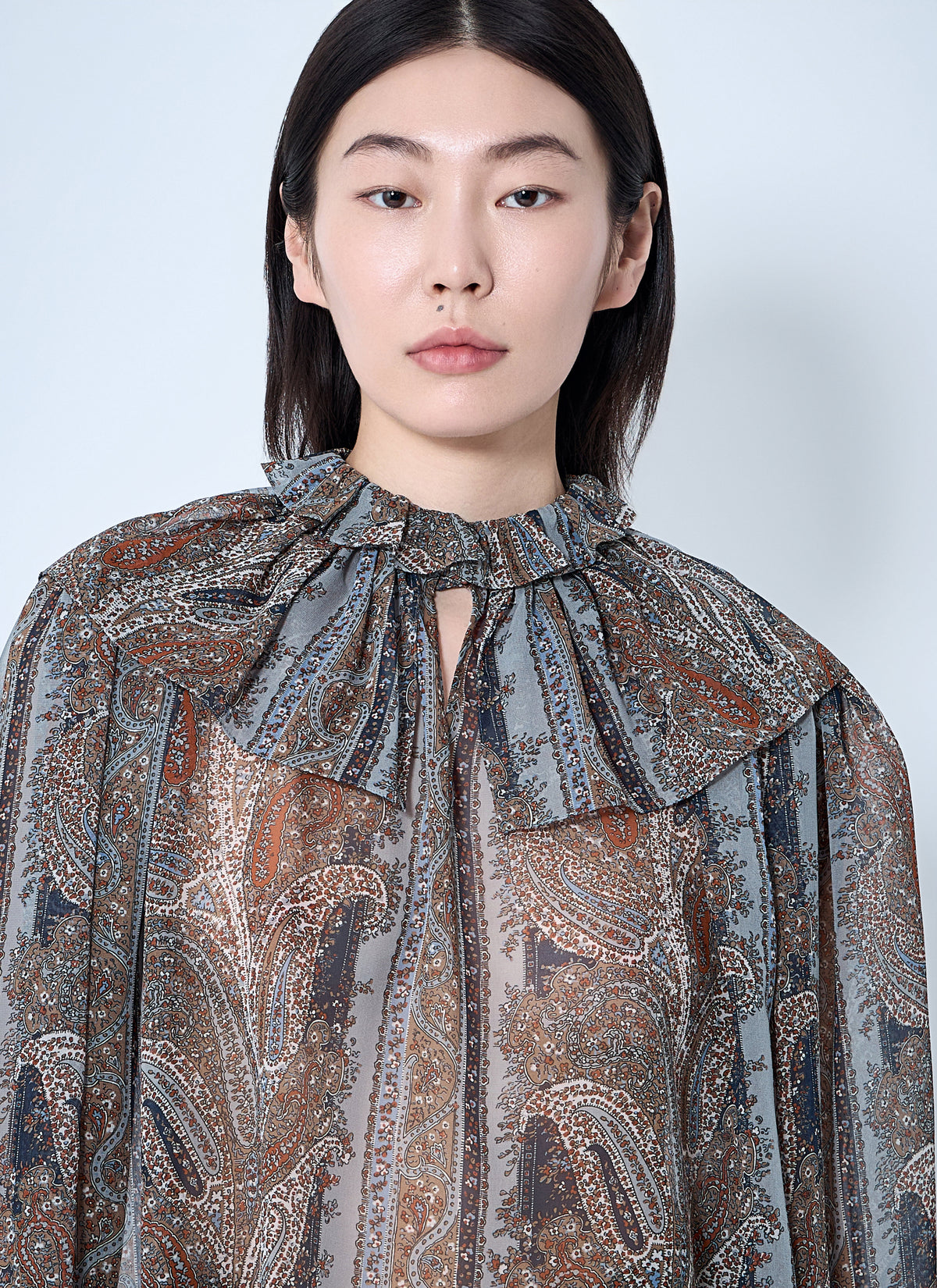 Saint Laurent Saint Laurent Women Paisley Silk Georgette Blouse